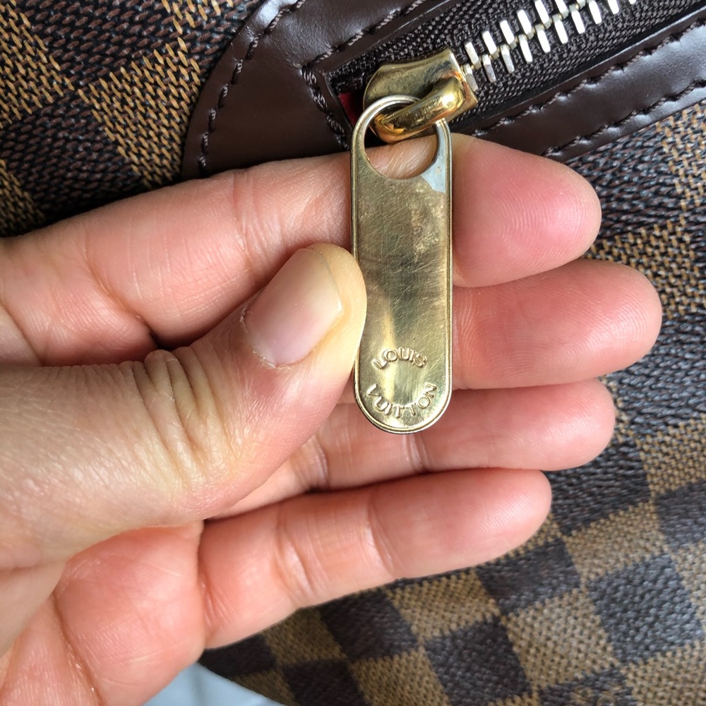 Louis Vuitton Brown Checkered Tote - Picture 12 of 16
